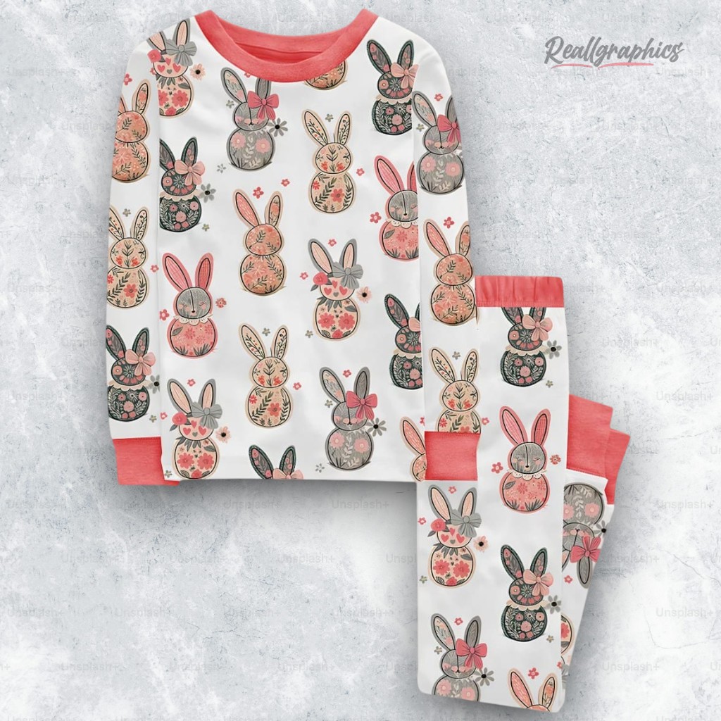 Cozy Vintage Bunny Pajama Set Cozy Vintage Bunny Pajama Set