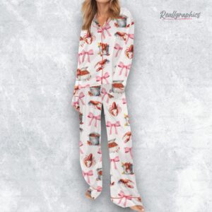 crawfish coquette satin pajama set 1 wjcfva