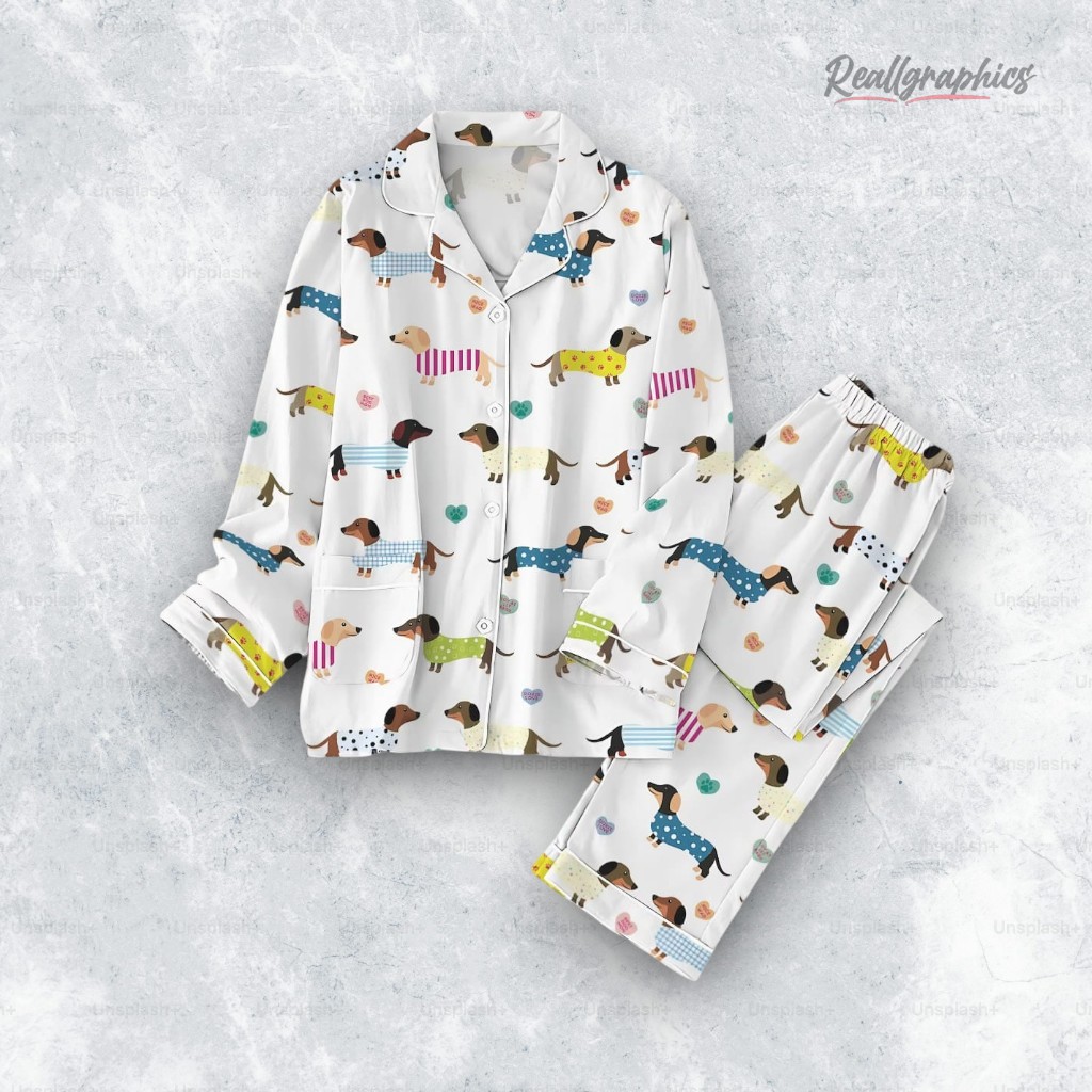dachshund-valentines-day-pajama-set-3_q60su8 dachshund valentines day pajama set 3 q60su8