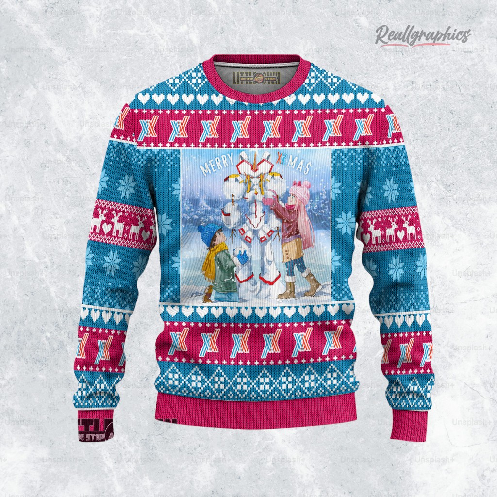 Darling In The Franxx Sweatshirt Members Ugly Sweater Christmas Gift Darling In The Franxx Sweatshirt Members Ugly Sweater Christmas Gift