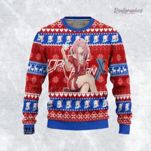 darling in the franxx sweatshirt zero two ugly sweater 1 y7zcye