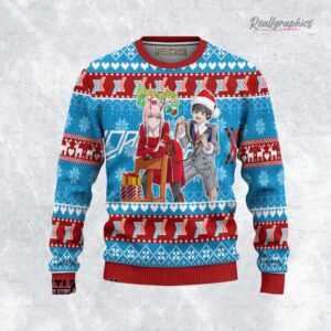 darling in the franxx sweatshirt zero two x hiro ugly sweater christmas gift 1 xvmgwv