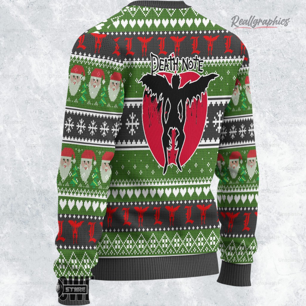 death note ugly sweater custom l lawliet sweatshirt 2 ytsamj