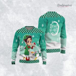 demon slayer kamado tanjirou anime christmas ugly sweater anime xmas gift ideas 3 rvg8cr