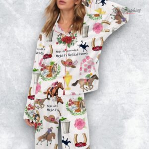 derby day party satin pajama set 1 yiw5c5