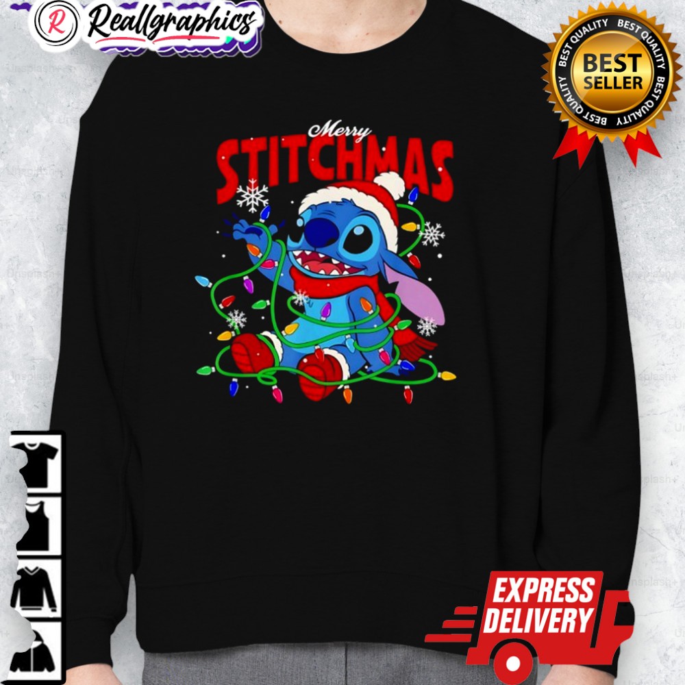 disney lilo amp stitch merry stitchmas messy christmas lights shirt 2 xbjxkt