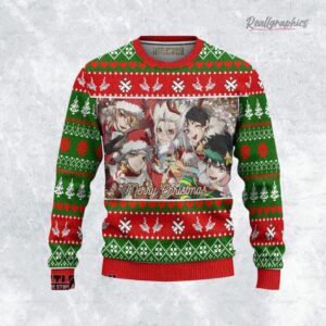 dr stone ugly sweater custom characters sweatshirt 1 tzwa2o
