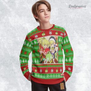 dr stone ugly sweater custom kohaku and ruri and suika sweatshirt 1 ibzgkb