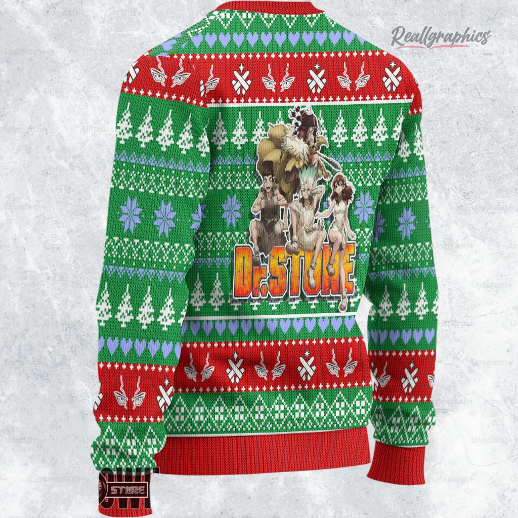 dr stone ugly sweater custom senku x byakuya sweatshirt 2 yv6cfm