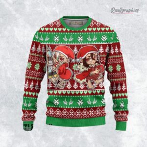dr stone ugly sweater custom senku x tsukasa sweatshirt 1 wxg93m