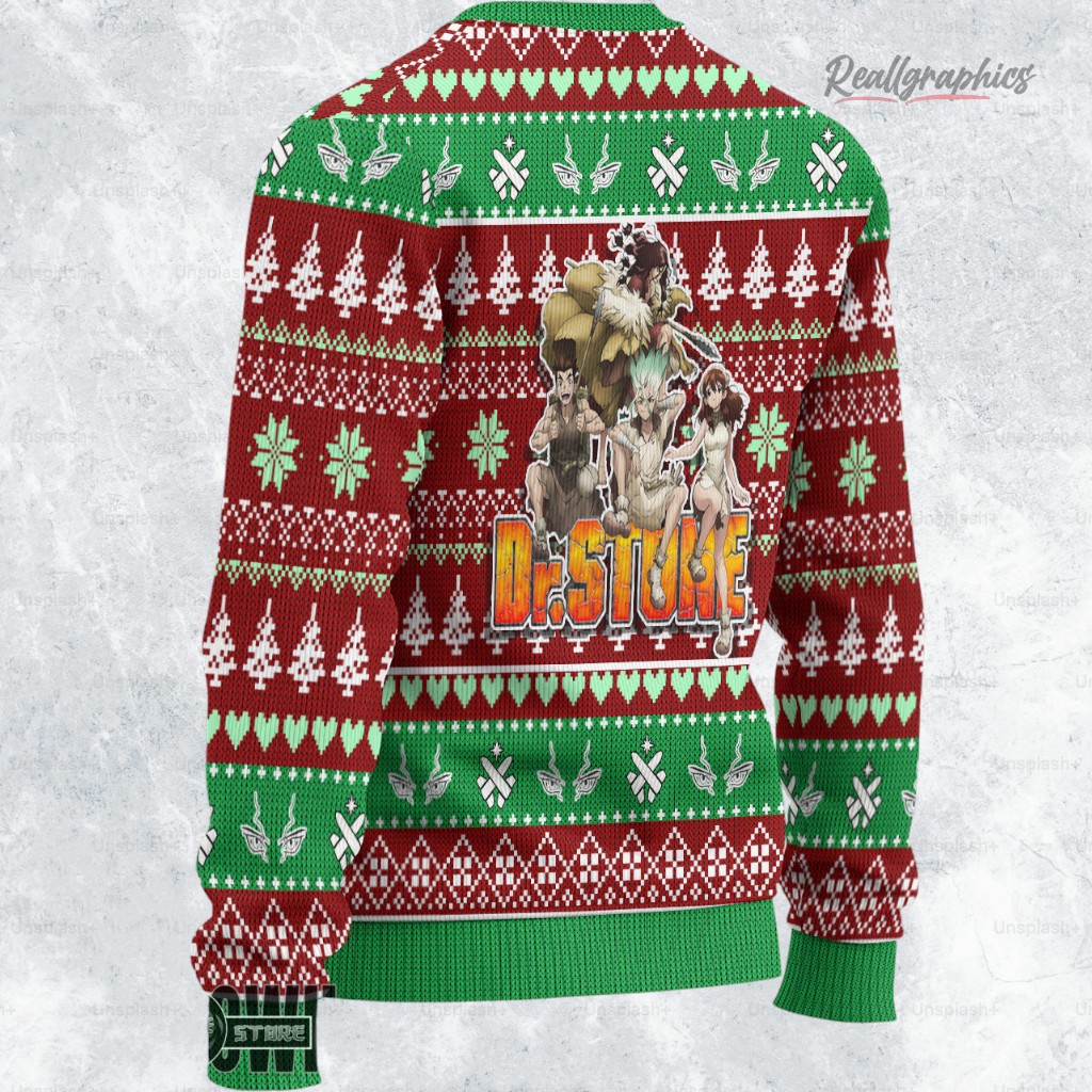 dr stone ugly sweater custom senku x tsukasa sweatshirt 2 bgwa1a