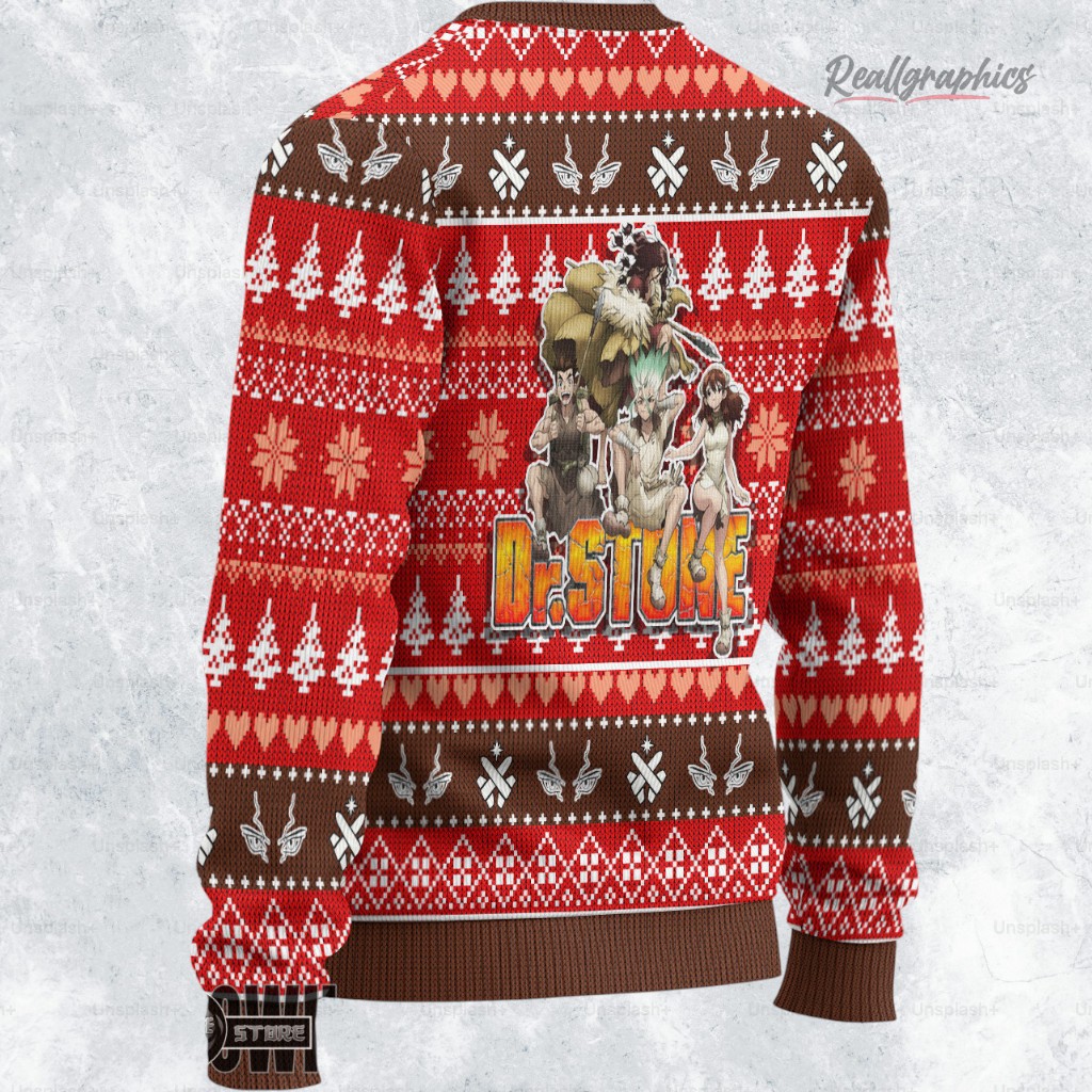 dr stone ugly sweater custom taiju sweatshirt 2 bjor5h