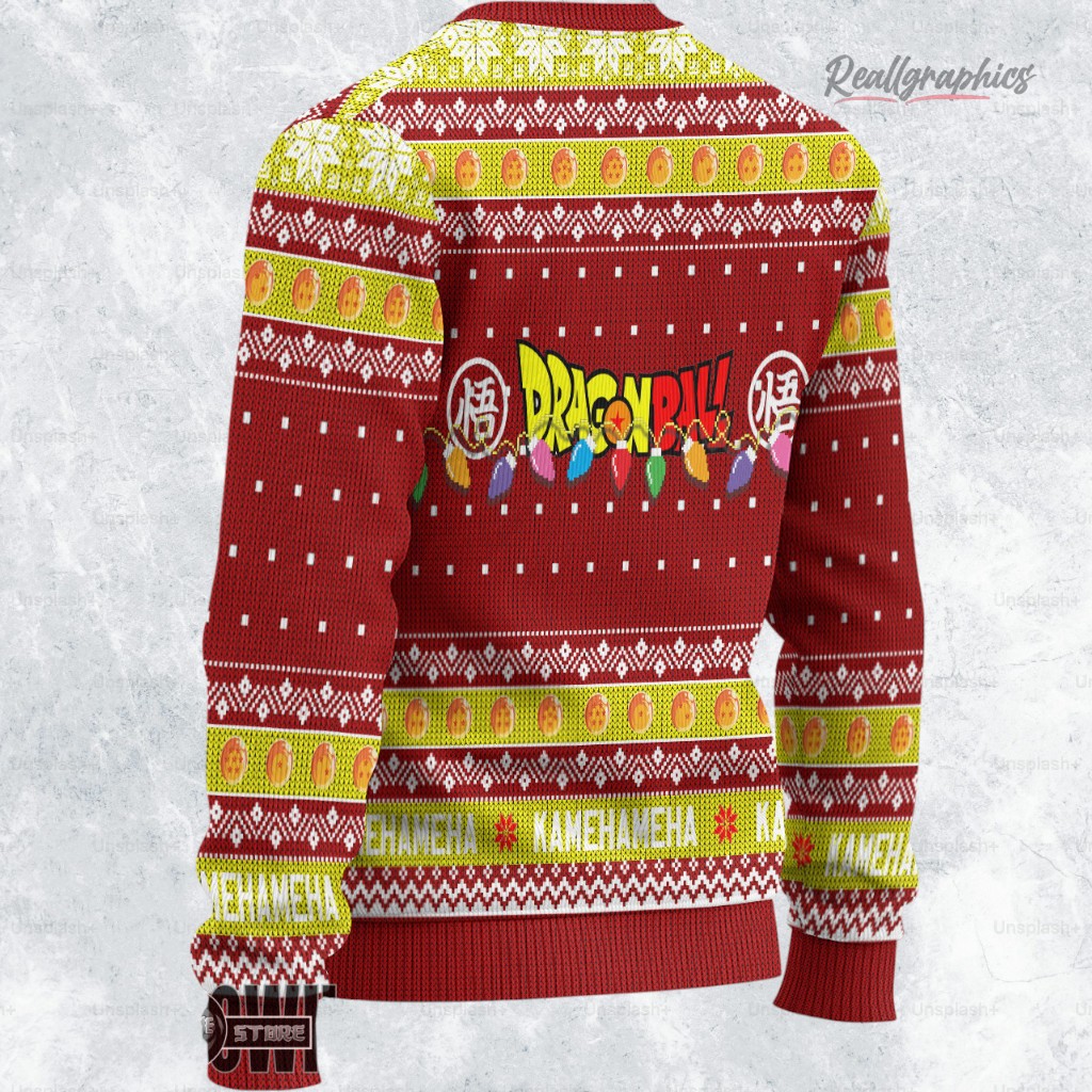dragon ball ugly christmas sweater mr satan custom anime sweatshirt 2 l1zp59