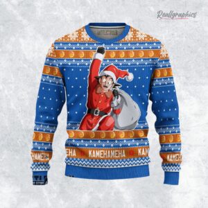 dragon ball ugly christmas sweater son goku custom anime sweatshirt 1 znk7jd