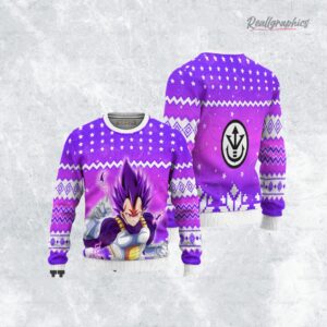 dragon ball vegeta ultra ego anime christmas ugly sweater anime xmas gift ideas 3 bycd6d