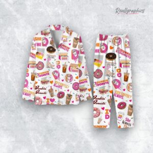 dunkin donuts christmas pajamas set 1 qjcc7p