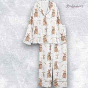 easter bunny satin pajama set 1 vuvblg