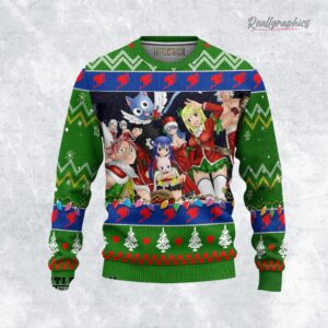 fairy tail sweatshirt green xmas ugly sweater 1 ovpxda