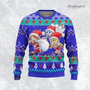 fairy tail sweatshirt natsu x lucy x happy ugly sweater christmas gift 1 nki7rj