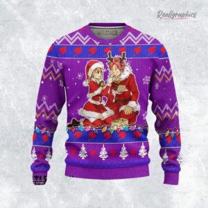 fairy tail sweatshirt natsu x lucy xmas ugly sweater 1 ocg11i