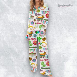 fiesta cinco de mayo satin pajama set 1 jglfd1