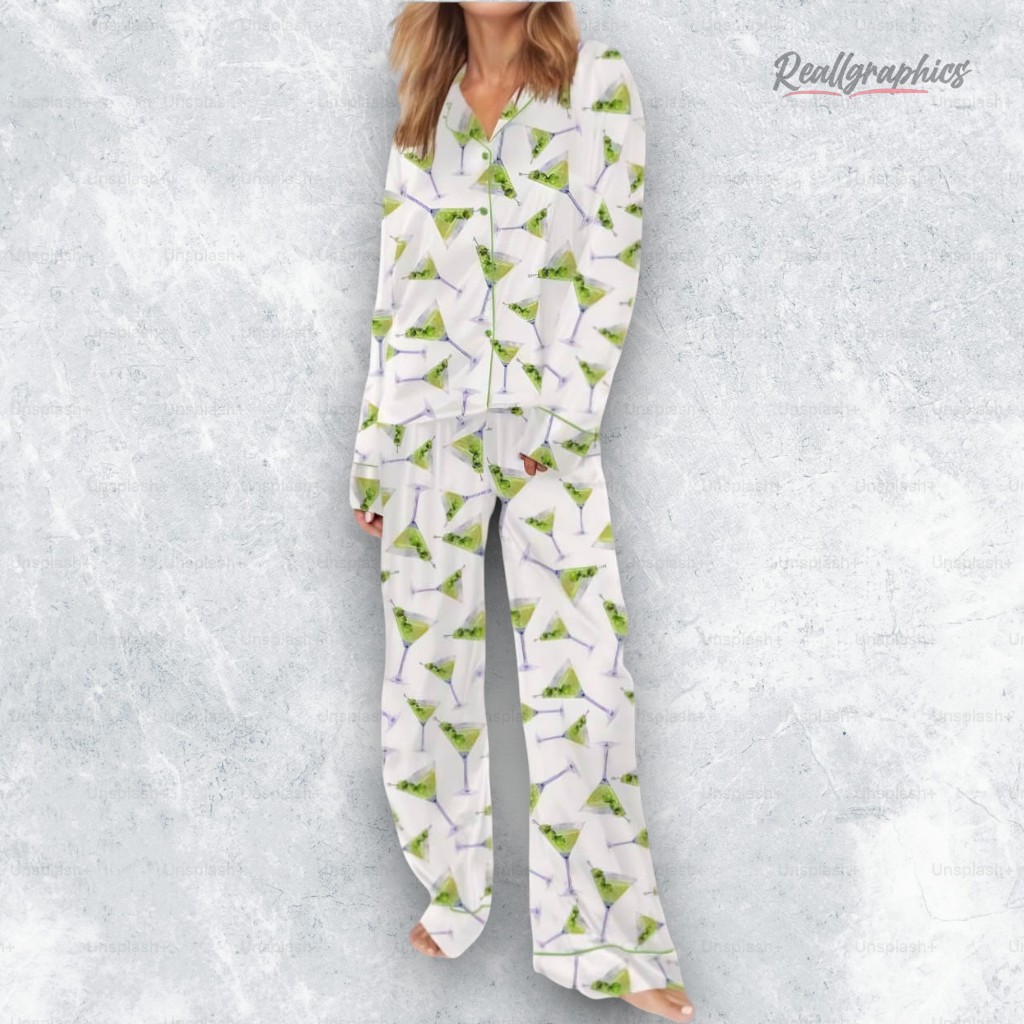 Filthy Dirty Martini Satin Pajama Set Filthy Dirty Martini Satin Pajama Set
