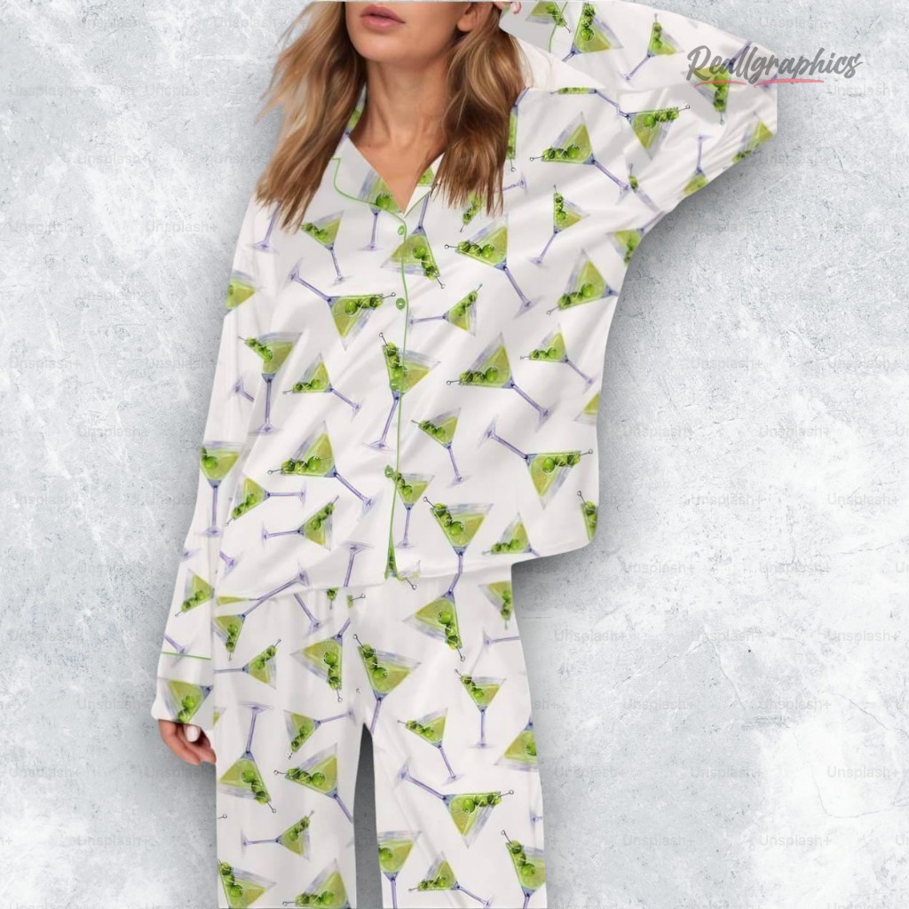 filthy dirty martini satin pajama set 2 bwsudz