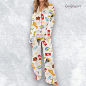 fish and chips satin pajama set 1 b5g6rf
