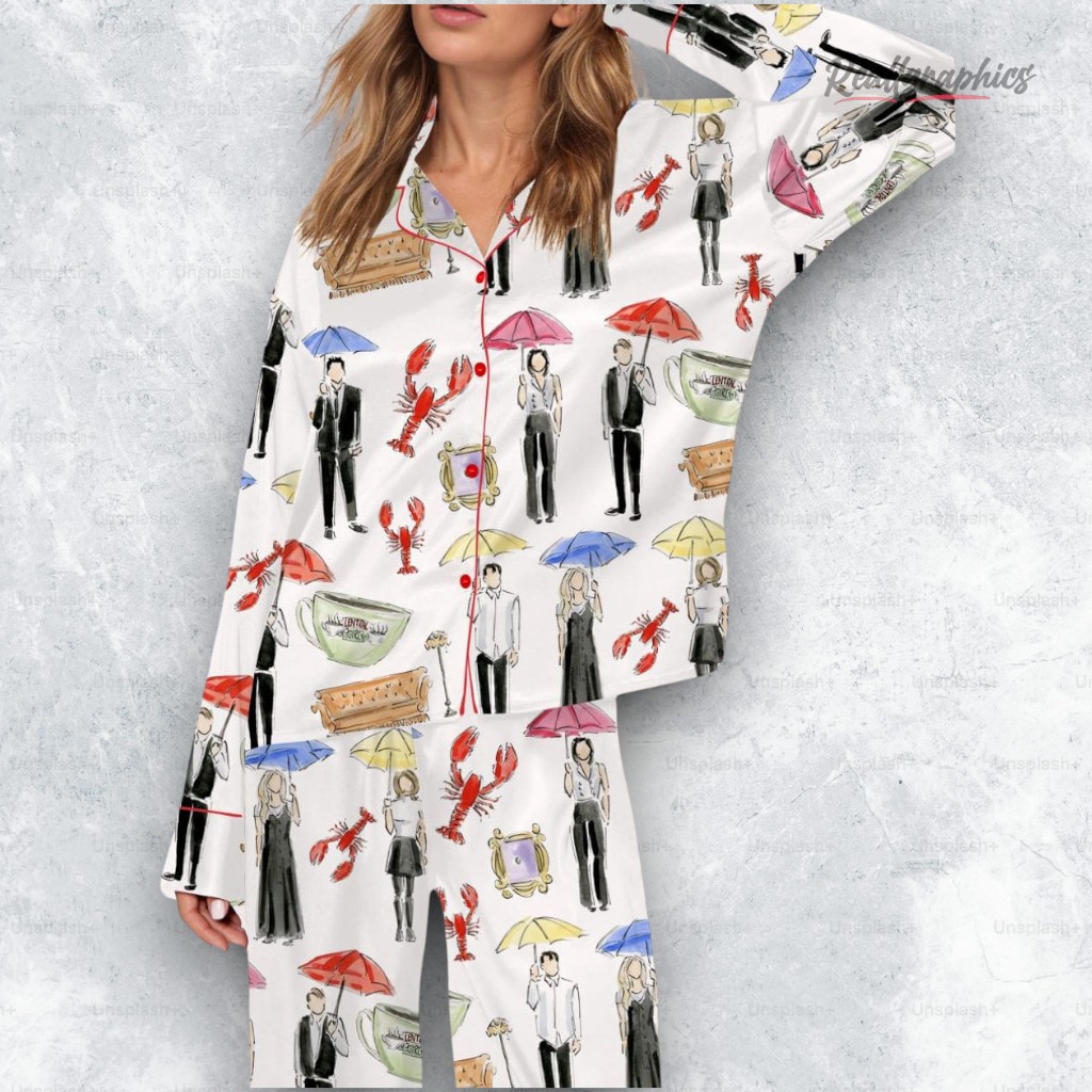 Friend Show Silky Satin Pajama Set Friend Show Silky Satin Pajama Set