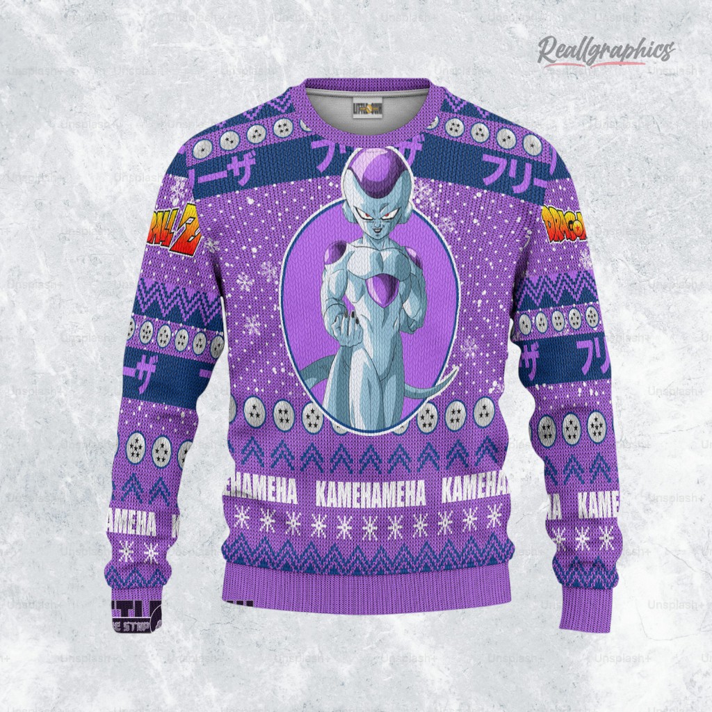 frieza xmas ugly sweatshirt sweater dragon ball ugly sweater 2 pypjhd