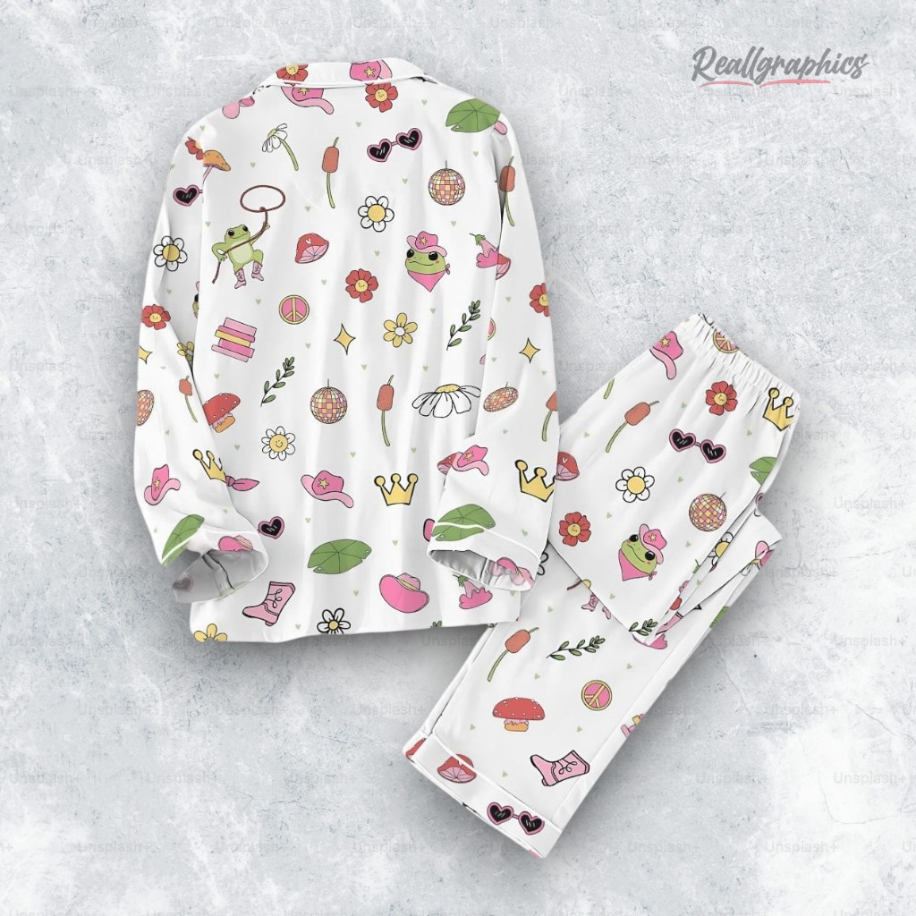 fun and cozy frog pajamas set 2 frufls