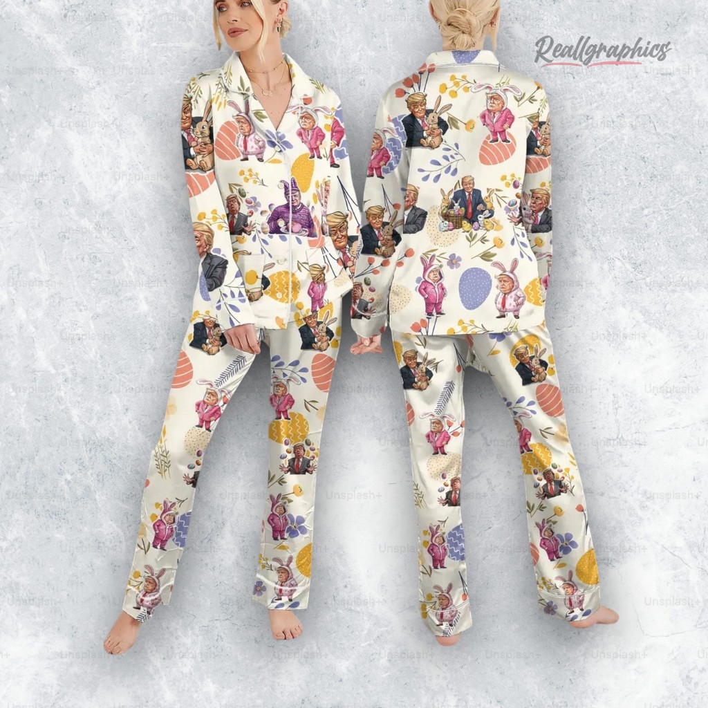 funny trump easter costume pajama set 2 eukv0v