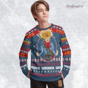 future trunks sweatshirt dragon ball xmas ugly sweater 1 ycizsh