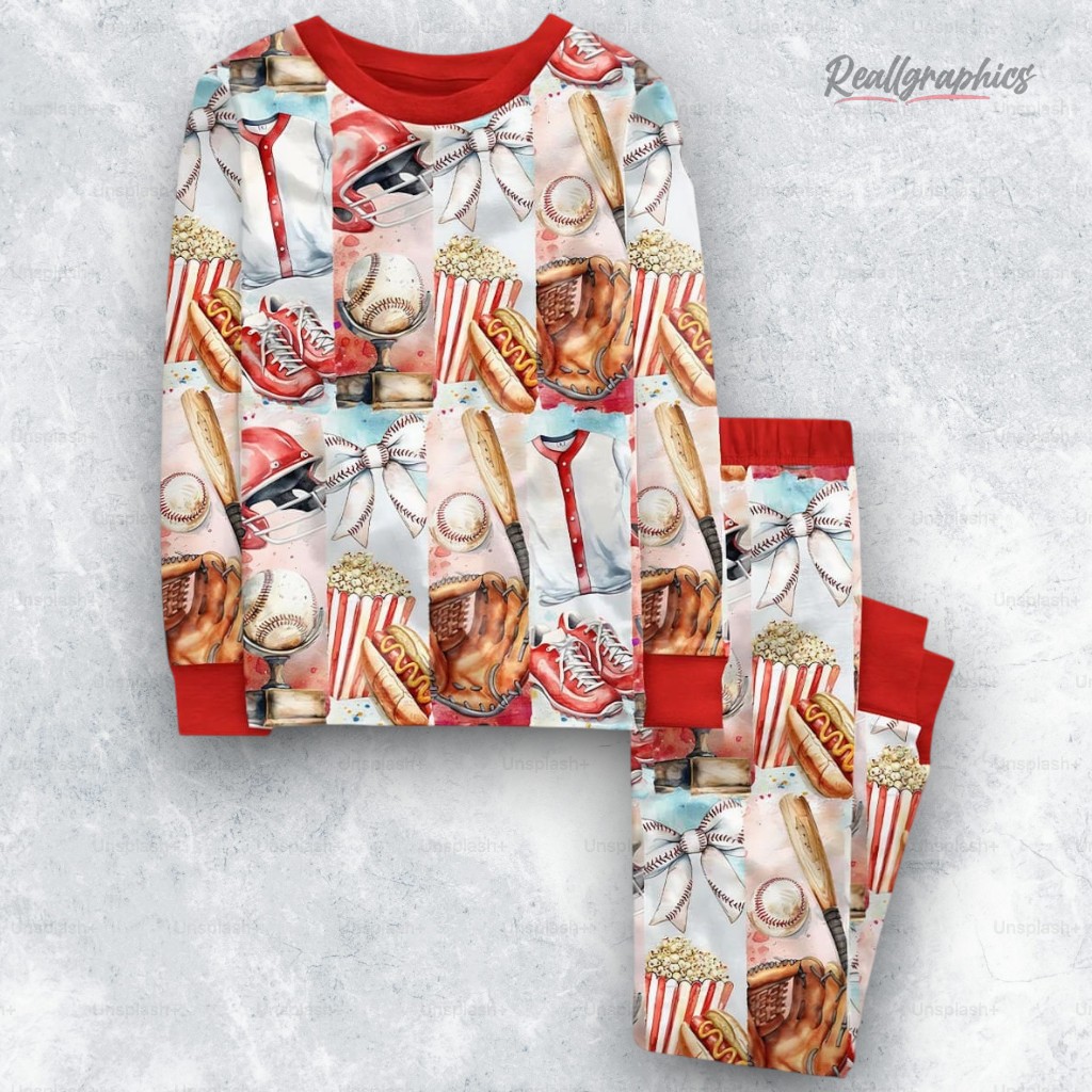 Game Day Baseball Coquette Pajama Set Game Day Baseball Coquette Pajama Set