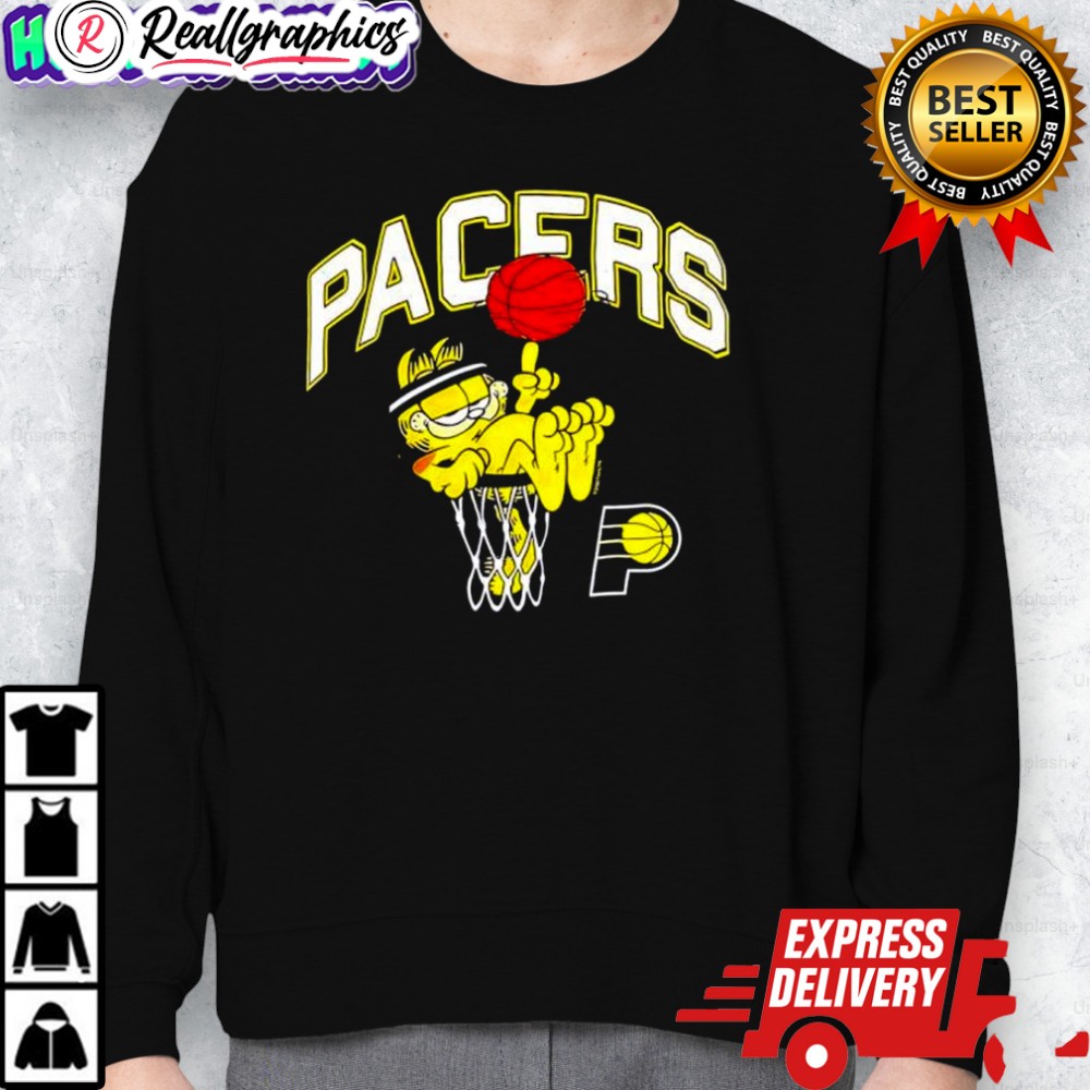garf x indiana pacers basketball team graphic shirt 2 u0b6pf
