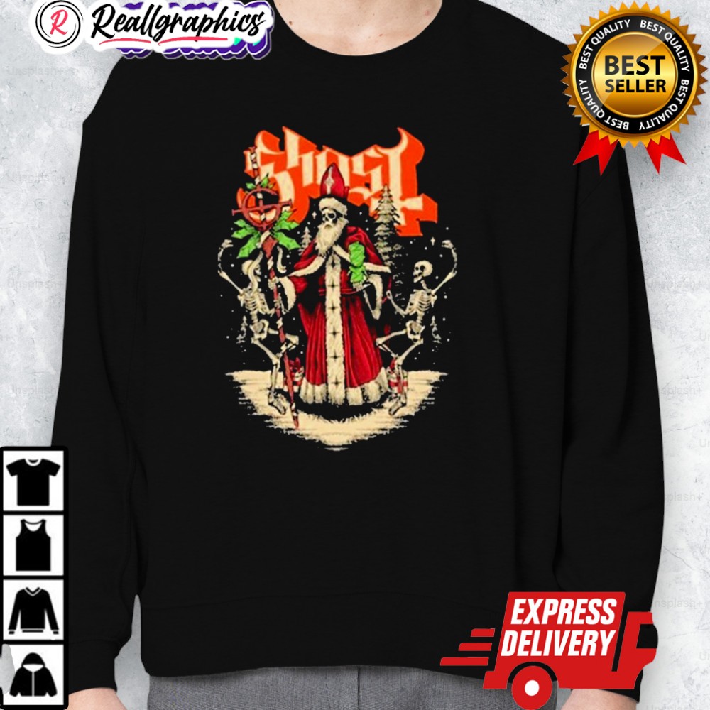 ghost skeleton saint christmas shirt 2 dcx1in