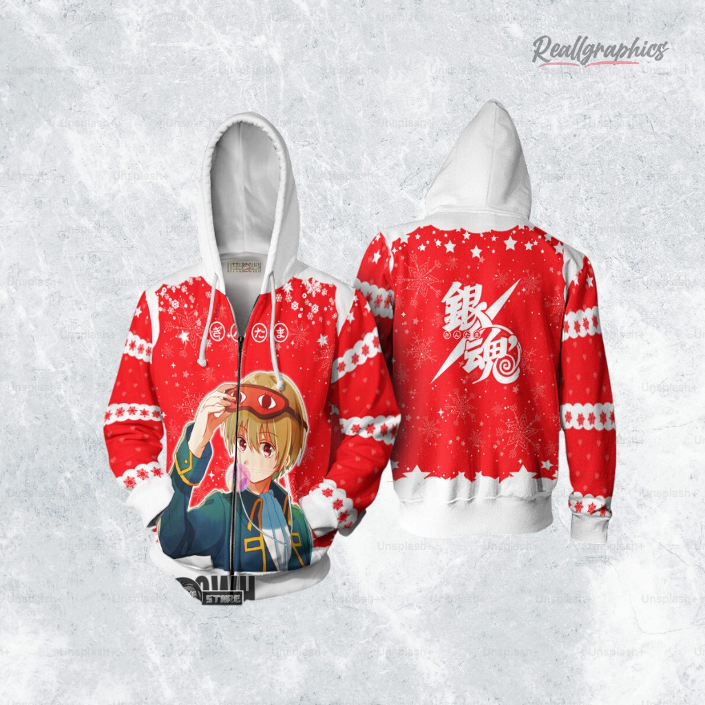 gintama okita sougo anime christmas ugly sweater anime xmas gift ideas 2 dqzlml