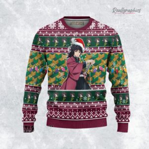 giyu tomioka ugly christmas sweater demon slayer custom anime sweatshirt 1 rylge2