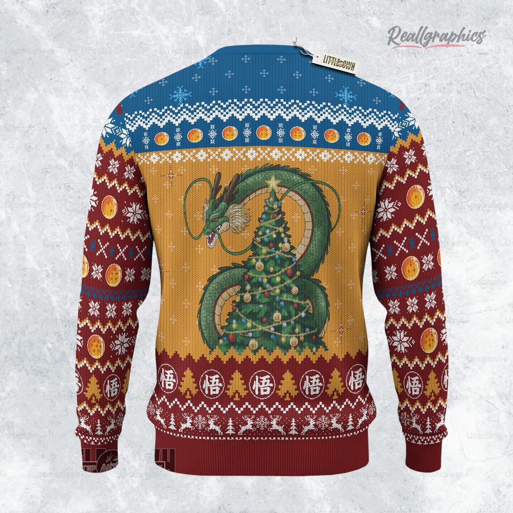 goku chibi dgb christmas ugly sweater anime xmas gift ideas 2 i7usrk
