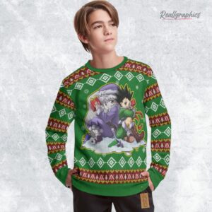 gon killua cute ugly sweater hunter x hunter sweatshirt 1 c3i8bv