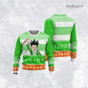 gon freecss hunter x hunter anime christmas ugly sweater anime xmas gift ideas 3 xdnnr0