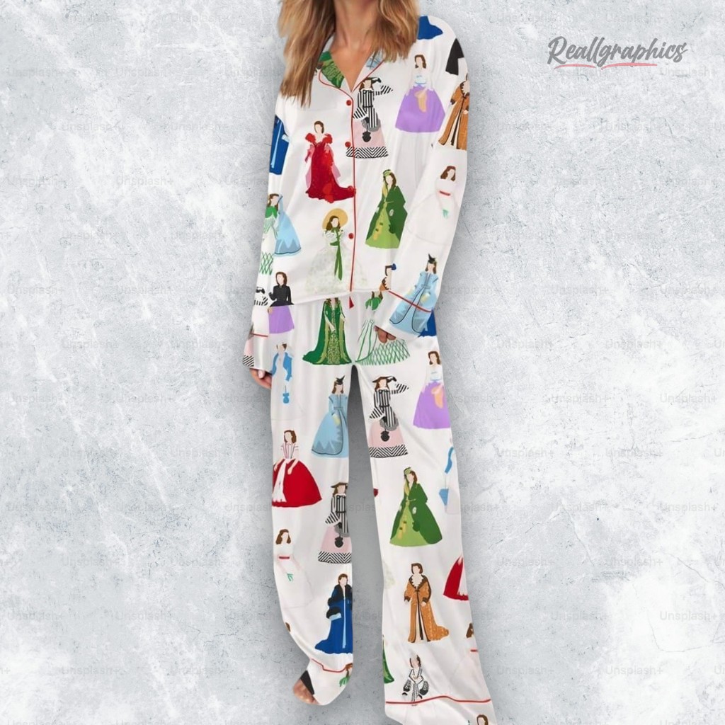 Gone With Wind Scarlett Satin Pajama Set Gone With Wind Scarlett Satin Pajama Set