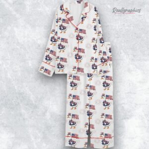 goose fourth of july silly goose red white blue usa coquette america pajama set 1 kk2sht