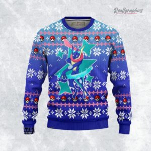 greninja ugly christmas sweater pokemon xmas ugly sweatshirt sweater 1 xp43bq