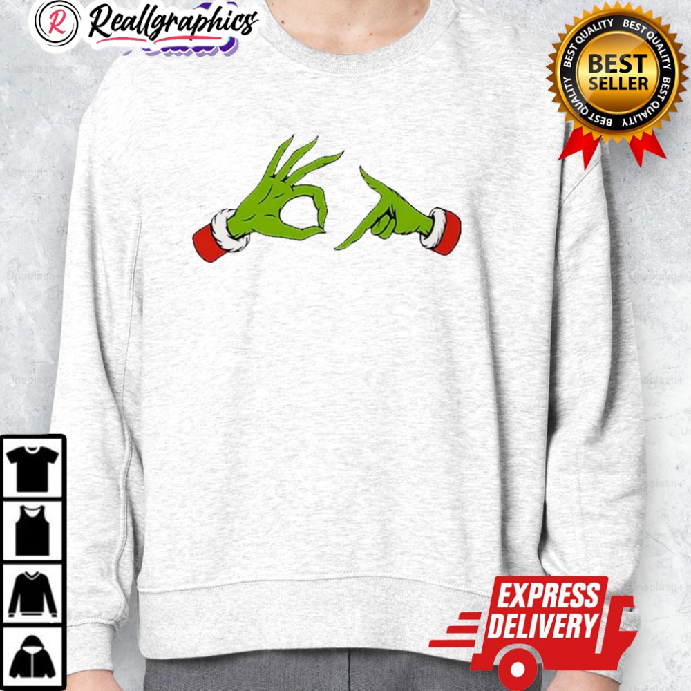 grinch hands 67 logo meme christmas shirt 2 brszqk
