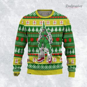 gundam pine tree ugly sweater xmas ugly sweatshirt sweater 1 rznppr