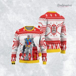 gundam rx 78 2 anime christmas ugly sweater anime xmas gift ideas 3 igjfme