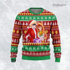 gundam ugly christmas sweater char aznable custom anime sweatshirt 1 tdudzo