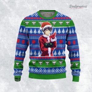 gundam ugly sweater setsuna xmas ugly sweatshirt sweater 1 enqnnj