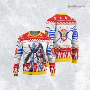 gundam wing gundam zero anime christmas ugly sweater anime xmas gift ideas 1 sc2mrx